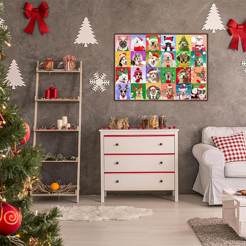 1000PCS Calendrier de l'Avent Puzzle de Noël - Cadeau de Noël