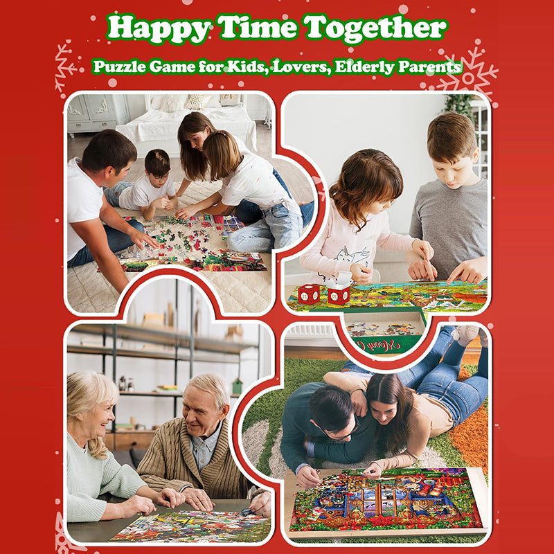 1000PCS Calendrier de l'Avent Puzzle de Noël - Cadeau de Noël