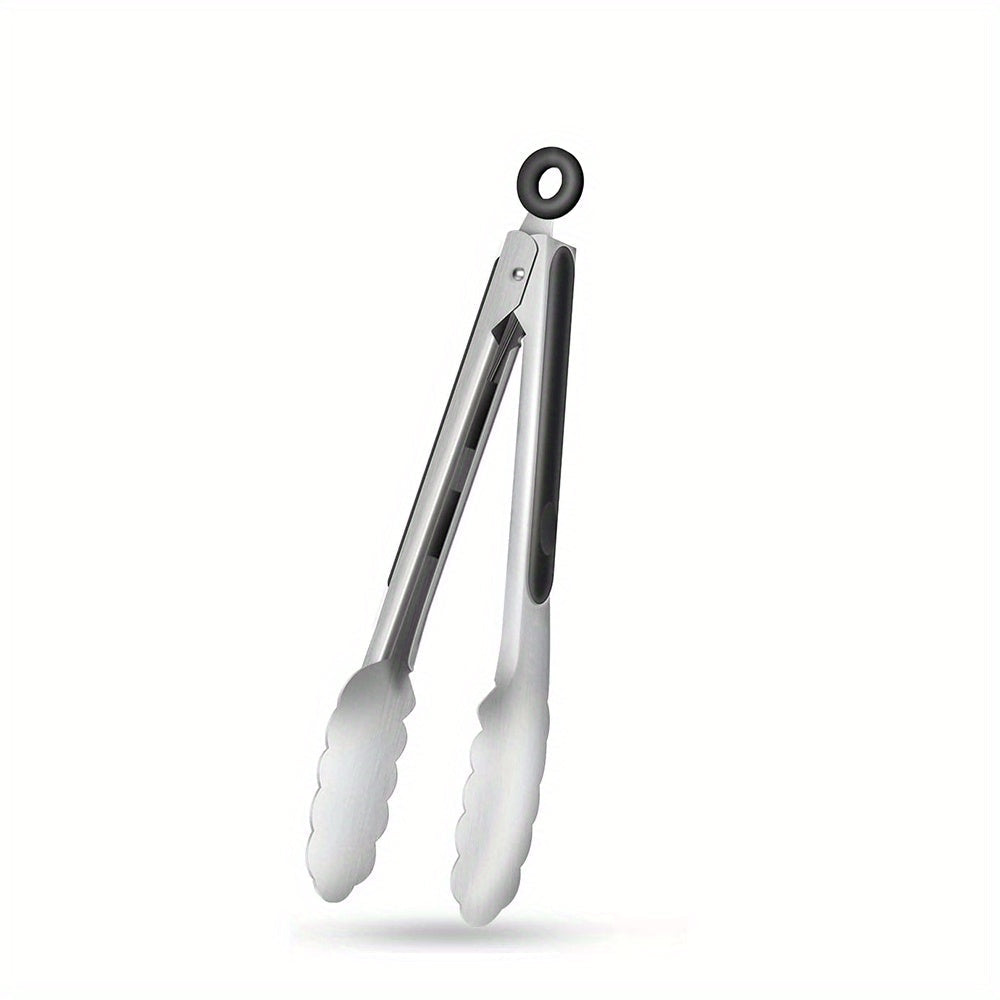 LOCKTONG – Pinces de Cuisine en Acier Inoxydable avec Poignée en Silicone et Fonction de Verrouillage