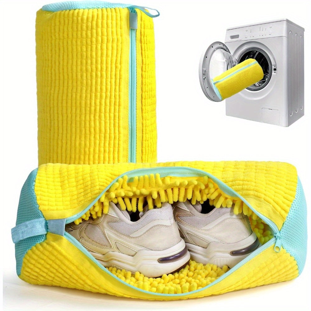 SOLESHIELD - Sac de lavage pour chaussures robuste avec fermeture éclair et doublure protectrice douce
