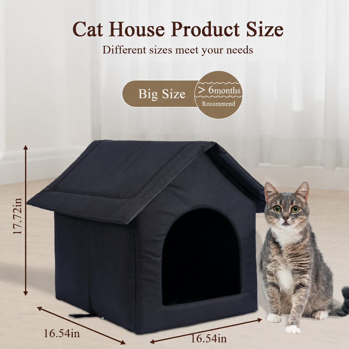Maison pour Animaux Extérieure Résistante aux Intempéries Toute Saison pour Chats et Chiens