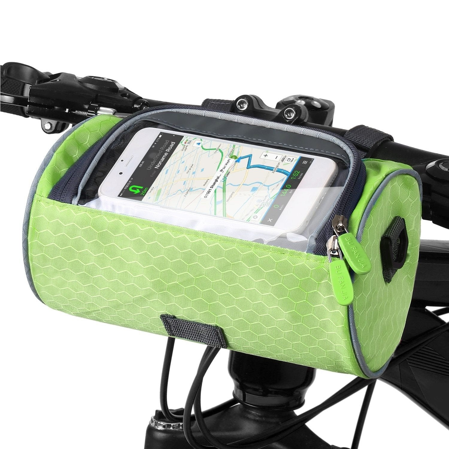 Sac de Guidon de Vélo Pratique avec Support pour Smartphone et Matériau Déperlant