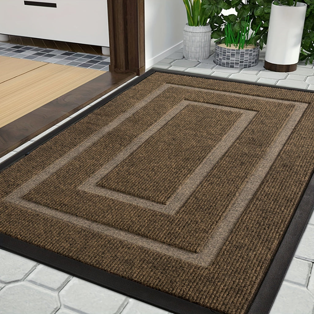 Tapis en Caoutchouc Facile pour Entrée de Maison, Durable et Antidérapant, Parfait pour la Décoration de Noël