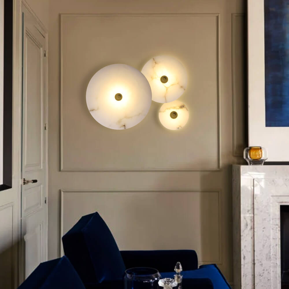 Association d'acrylique et de marbre dans une lumière design !