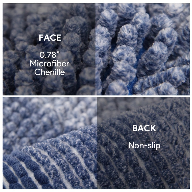 Tapis de Bain en Chenille – Luxe et Confort pour Salle de Bain et Entrée