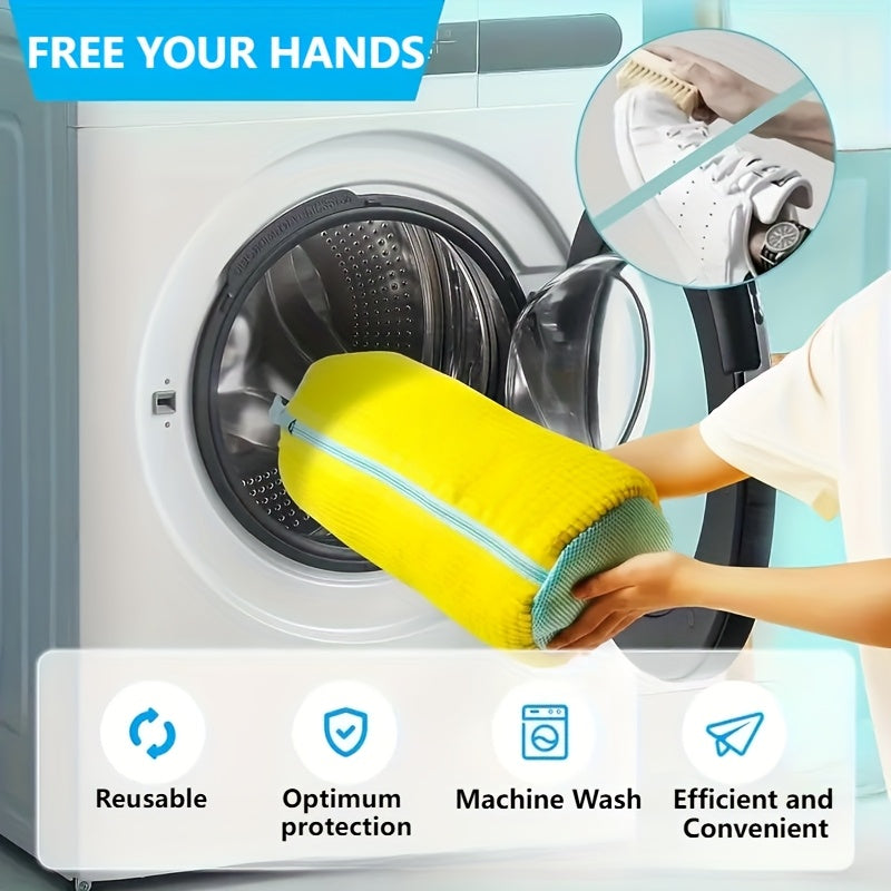 SOLESHIELD - Sac de lavage pour chaussures robuste avec fermeture éclair et doublure protectrice douce