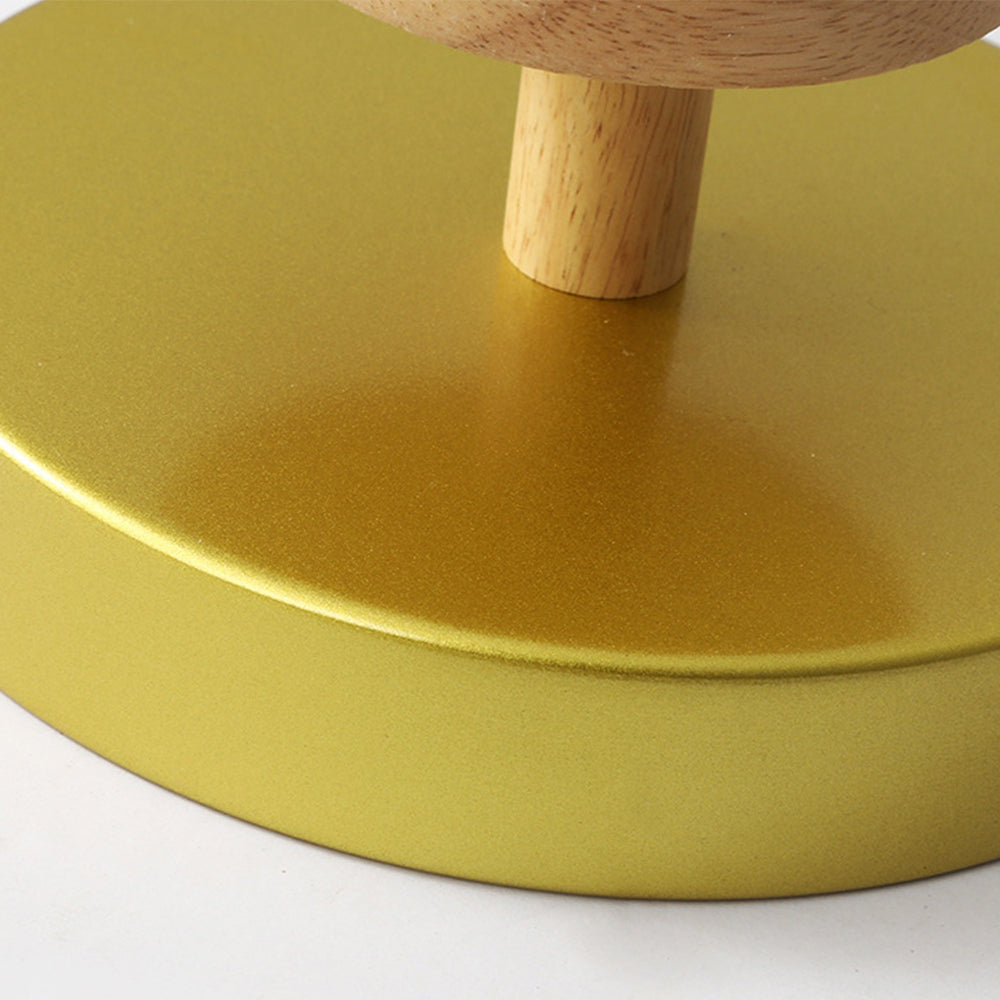 Nörd – Plafonnier Scandinave avec Base en Bois & Design Pastel Doux