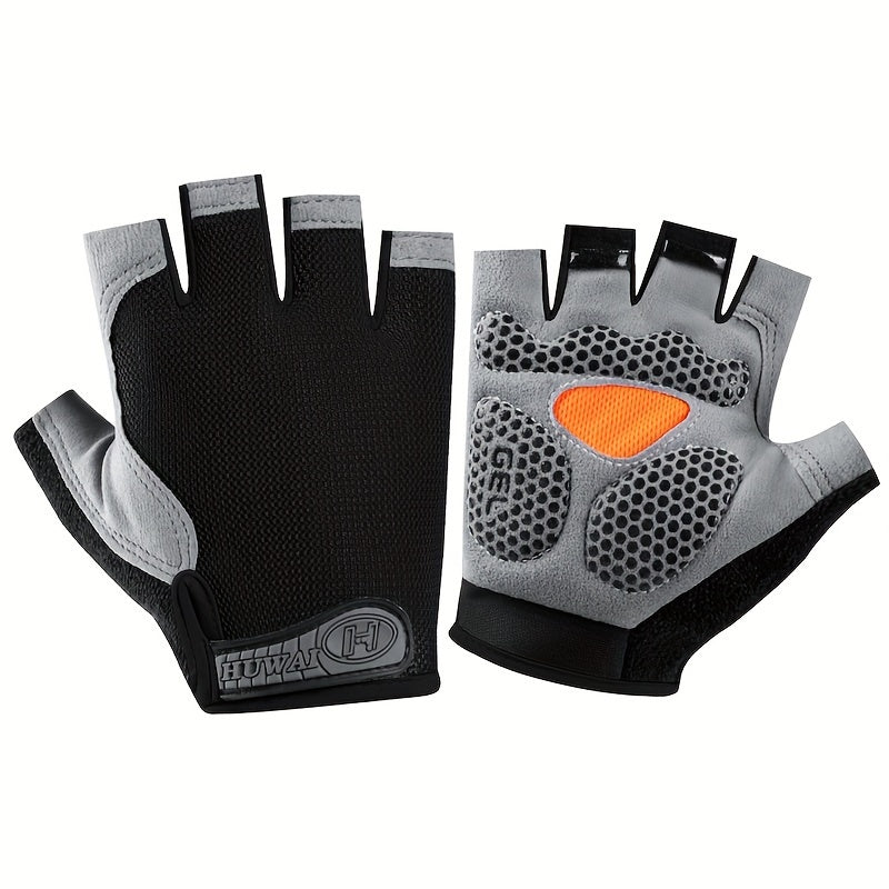 ATHLETIQ - Gants légers d'extérieur à demi-doigts pour hommes et femmes