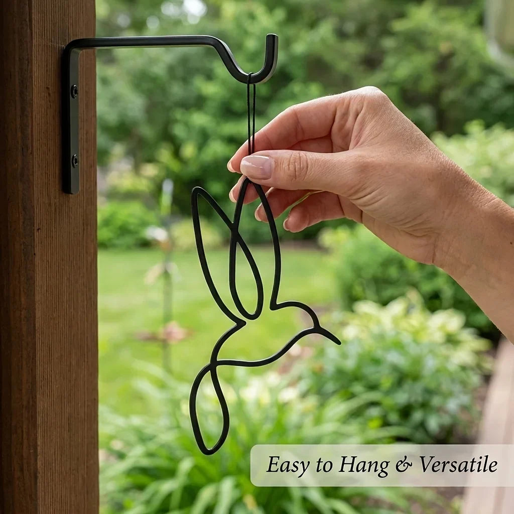 Bâton de jardin Colibri en fer 2-pack
