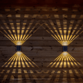 BrightRay – Lampes murales solaires à 4 LED pour l'extérieur