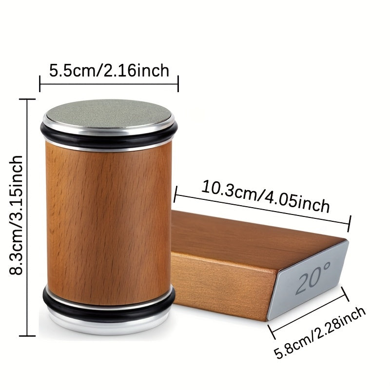Set de pierre à aiguiser EdgeCraft DuoSharp | Pierre diamantée avec support magnétique | Angles d'affûtage de 15° et 20° | Bois et métal