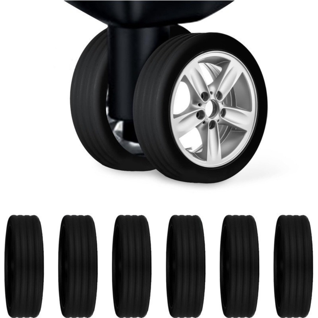 RollGuard Pro™ | Housses de protection en silicone pour roues de valise réduisant le bruit