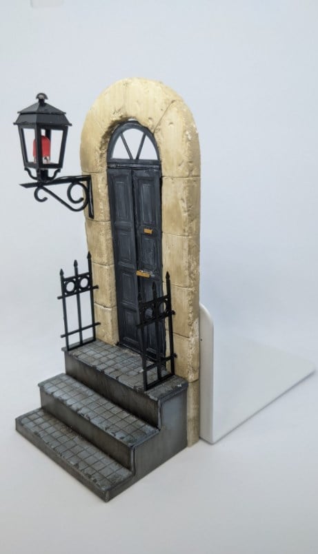 Supports de livres déco | Design de porte en livres 2D | Accessoire de maison créatif pour les mordus de lecture