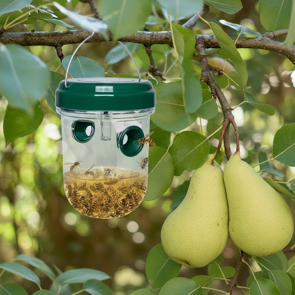 HORNETGUARD – Piège à guêpes extérieur alimenté par énergie solaire