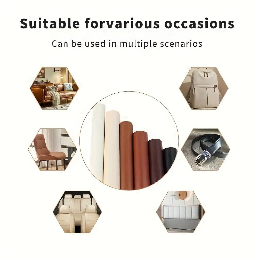 COVERHIDE – Patte en cuir auto-adhésive pour réparations de sièges et de ceintures