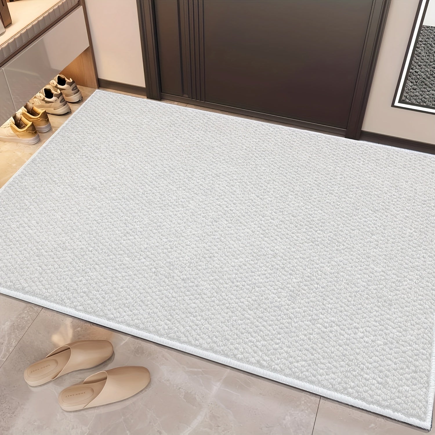 LUMEDWELL - Tapis d'entrée décoratif en forme d'ananas avec surface texturée et design anti-dérapant