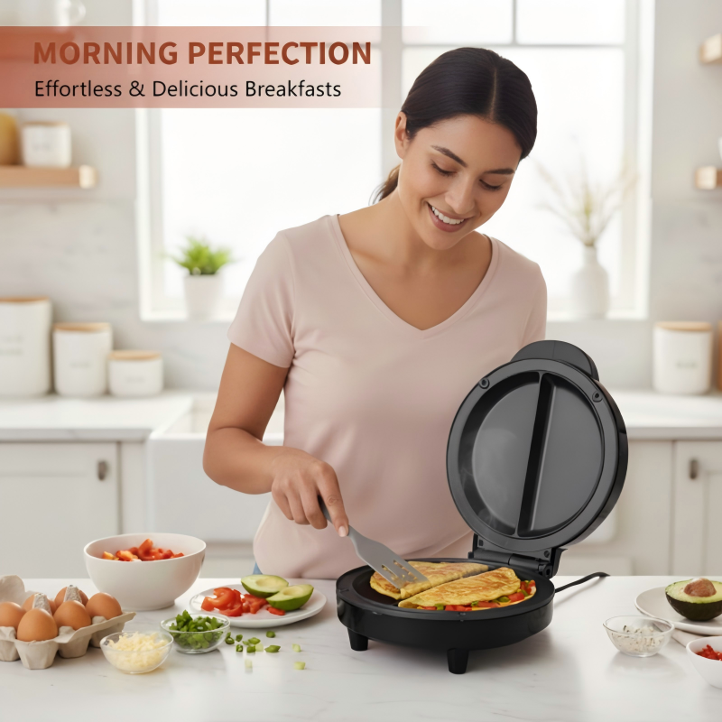 DualCook™ – Appareil de petit-déjeuner à double face pour des matins sans effort, rapides et sans stress [50 % de réduction]
