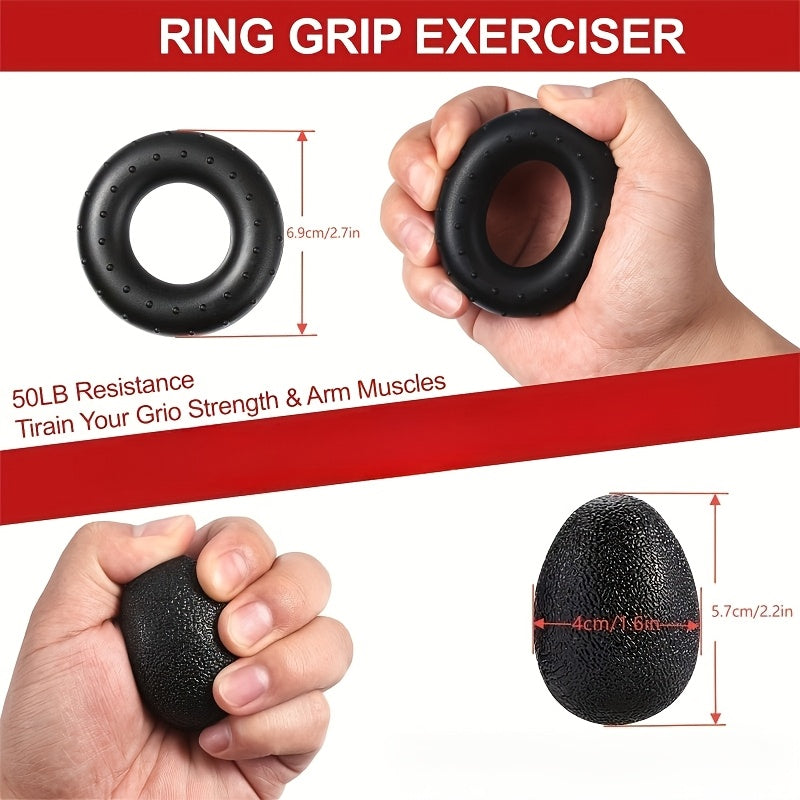 KIT GRIPMASTER – Entraîneur de force pour les mains et les avant-bras en 5 pièces