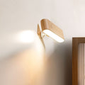 Lampe de bureau en bois massif avec chargement magnétique