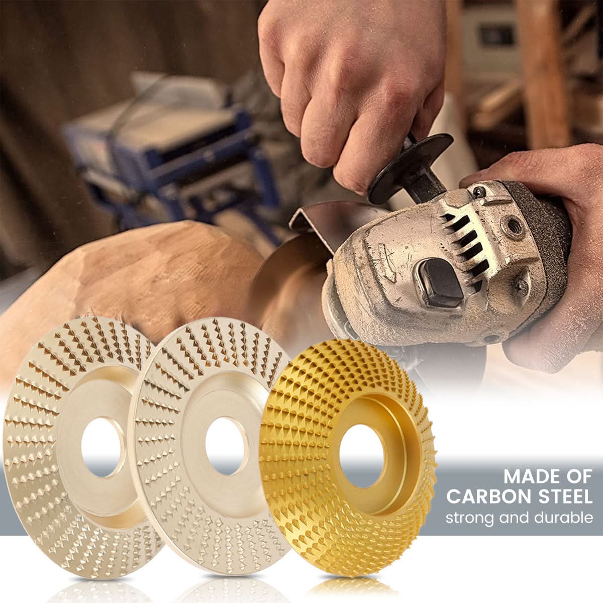 Kit de disque de sculpture sur bois – Précision et efficacité pour vos créations