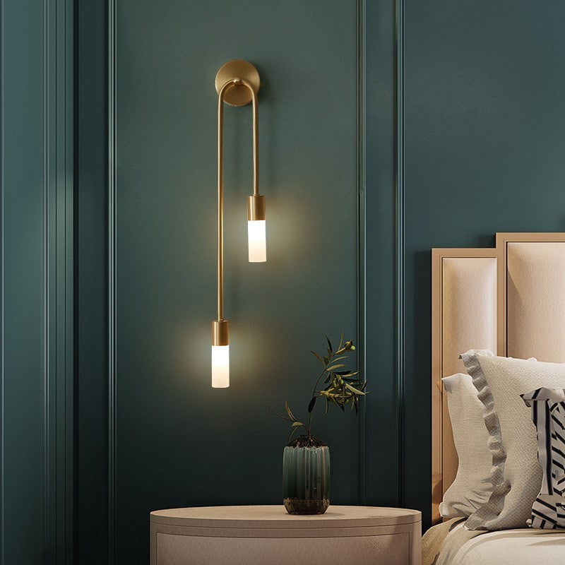 Applique Murale LED Moderne Or Double Tige