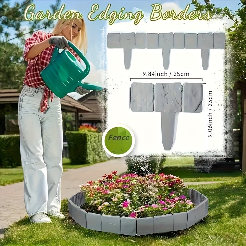 Ensemble de Bordure de Jardin en Pierre – Pratique et Décoratif