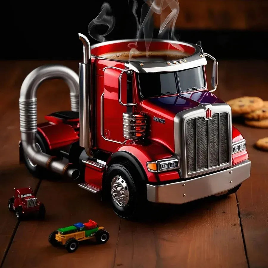 TruckCoffee | Mug de café pour camion semi-remorque - un indispensable pour la route
