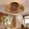 Amara ventilateur de plafond en rotin tissé à la main – un élément décoratif silencieux au style zen