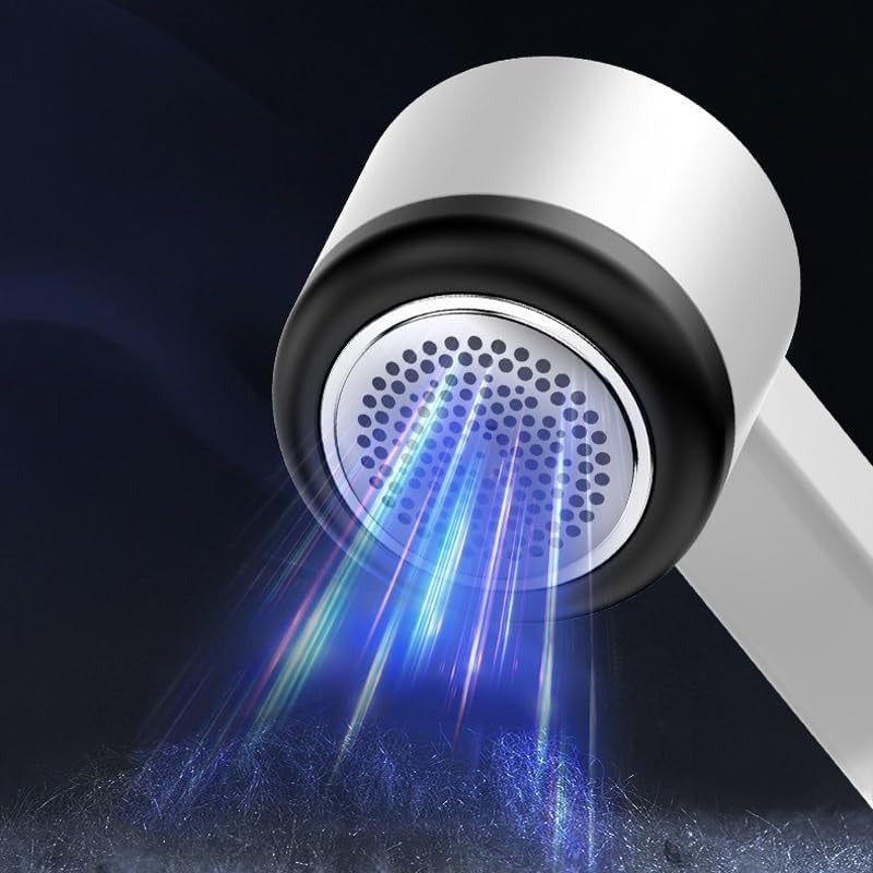 Rasoir à peluches rechargeable – Éliminateur de peluches | Élimine les bouloches et le duvet des pulls, manteaux et meubles rembourrés | Grille de sécurité | Fonction de chargement USB