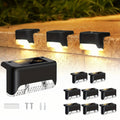 GLIMVISTA - 8pcs Lampes Solaires de Jardin Étanches pour Clôtures et Chemins