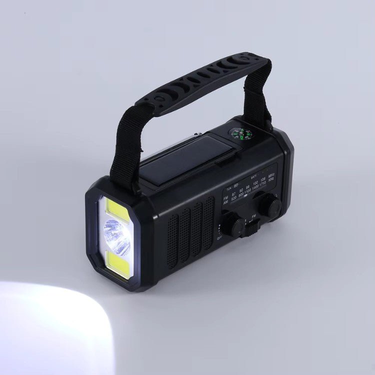 Radio d'urgence 10 000mAh – Solaire, Manivelle & Power Bank en Un