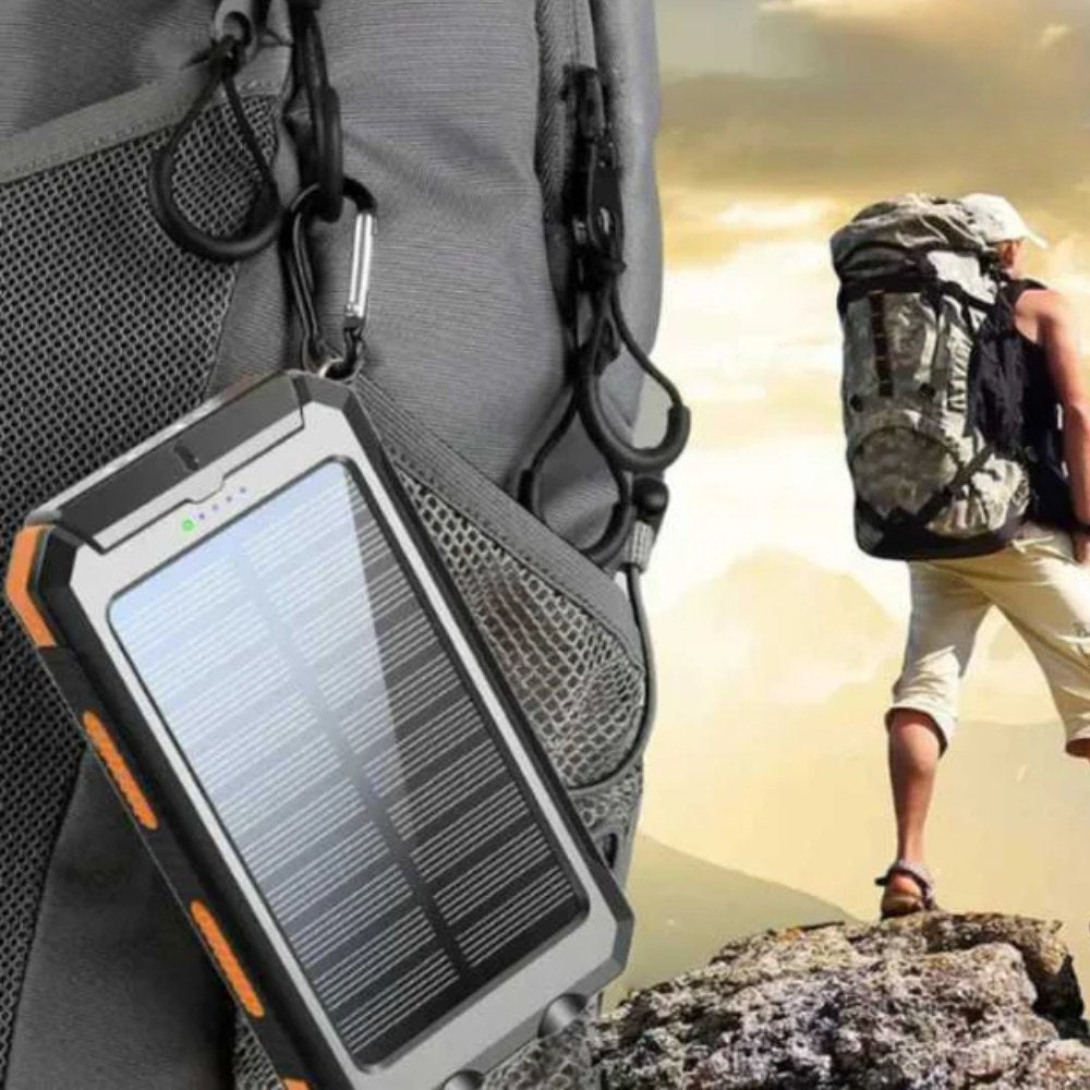 Batterie Solaire de 10 000mAh – Alimentation de Secours, Qu'il Pleuve ou Qu'il Fasse Beau
