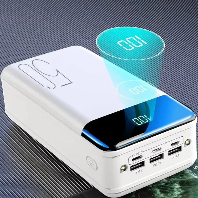 Batterie Externe Mobile Ultra Capacité 50K mAh