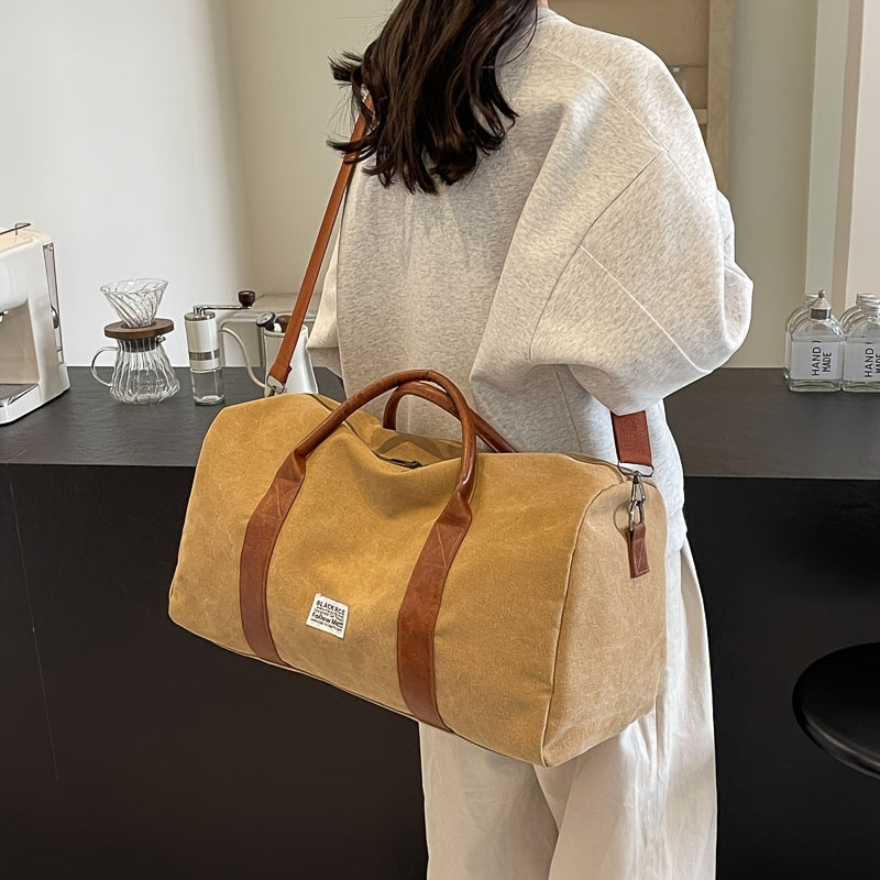 LUXIBAG - Sac de Voyage Vintage Lavé à Grande Capacité Organisateur Multi-Usage