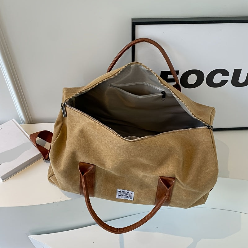 LUXIBAG - Sac de Voyage Vintage Lavé à Grande Capacité Organisateur Multi-Usage