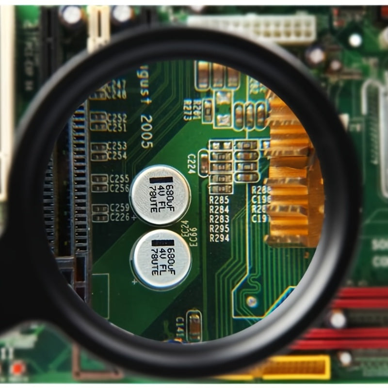 BRIGHTVIEW - Loupe Portative 10X avec 12 Lumières LED Réglables