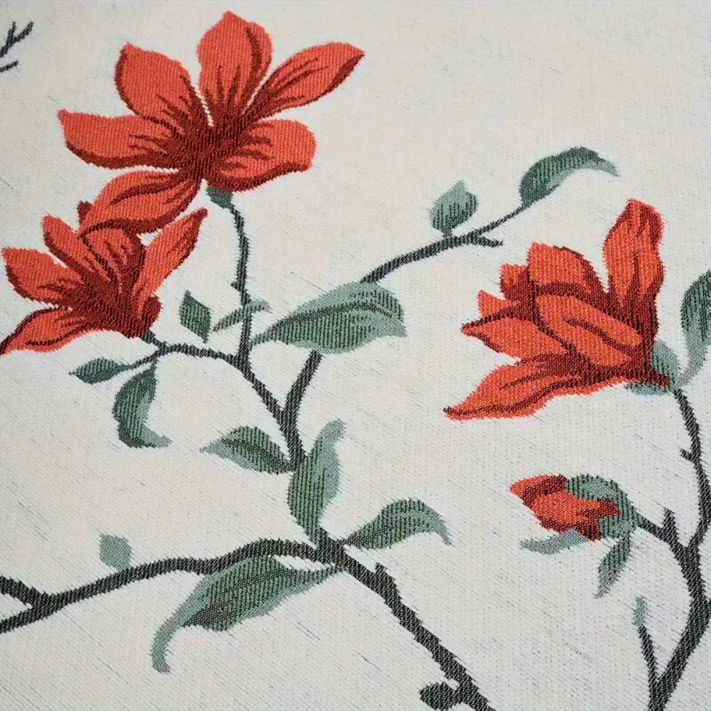 Housse de Canapé Chenille Florale Vintage