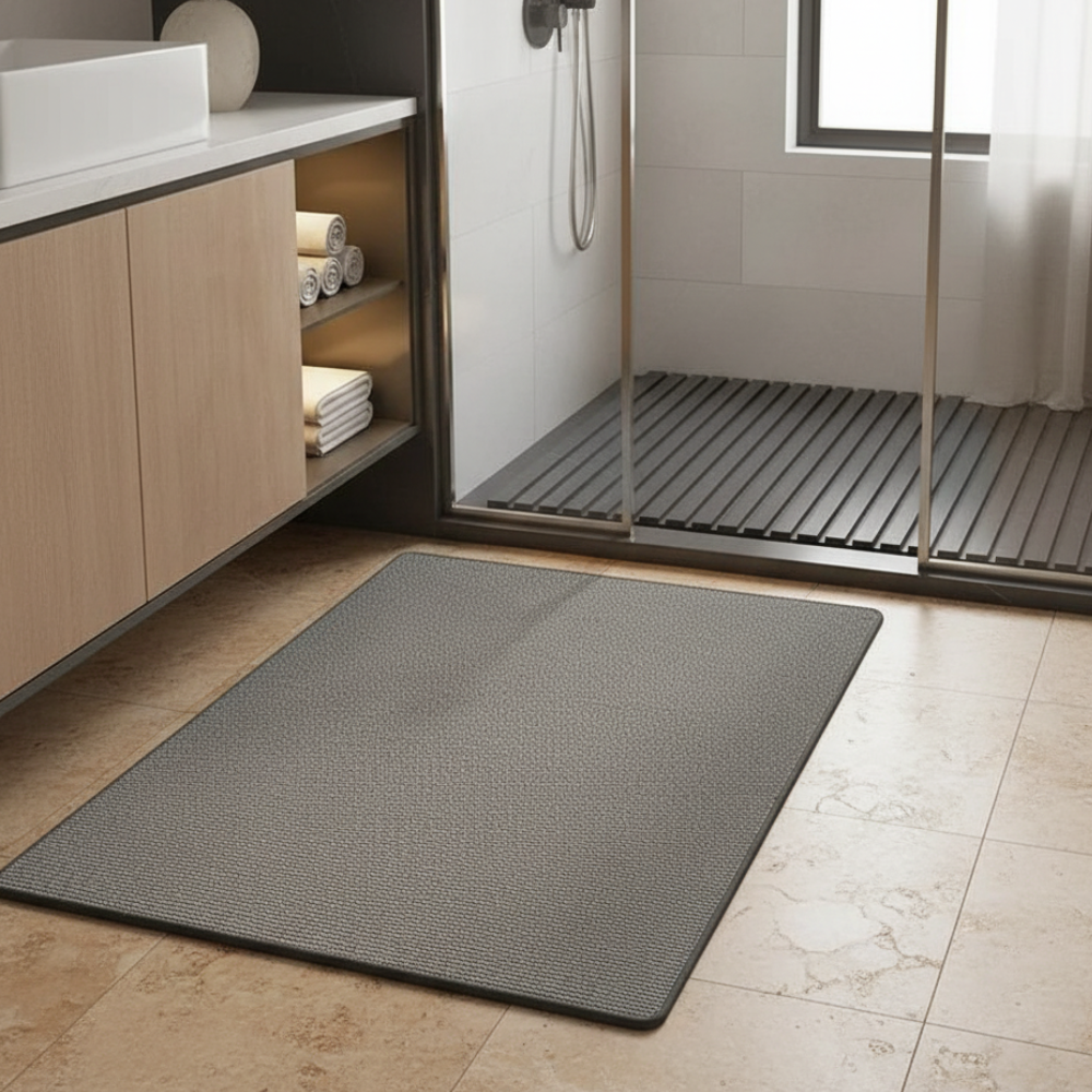 Tapis de Salle de Bain Premium Antidérapant | Tapis de Bain Lavable et Absorbant pour Sols de Salle de Bain