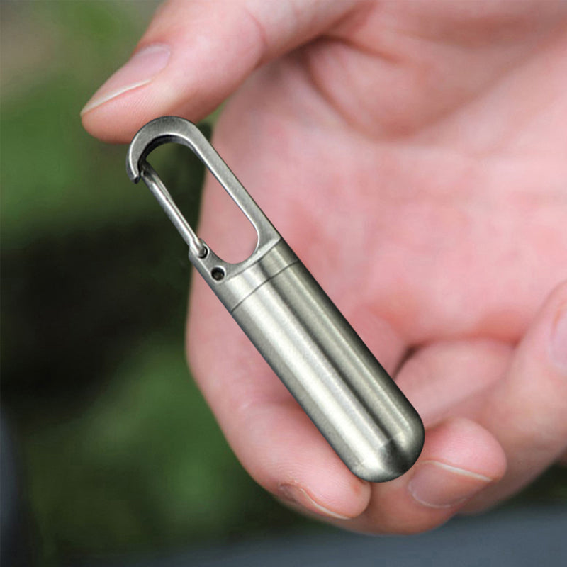 Boîte à médicaments portable en acier inoxydable