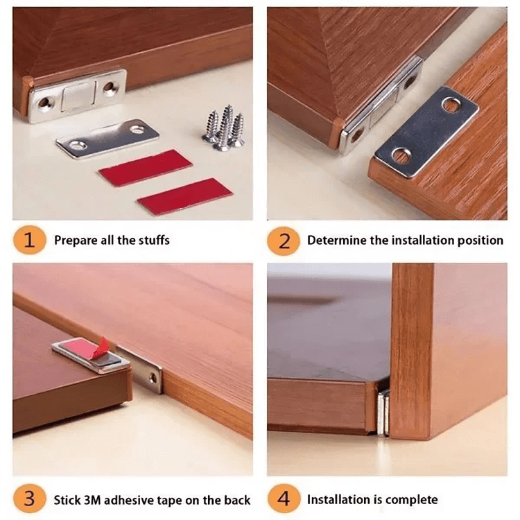 Verrou de sécurité compact – Protégez vos objets d'un simple clic (x4)
