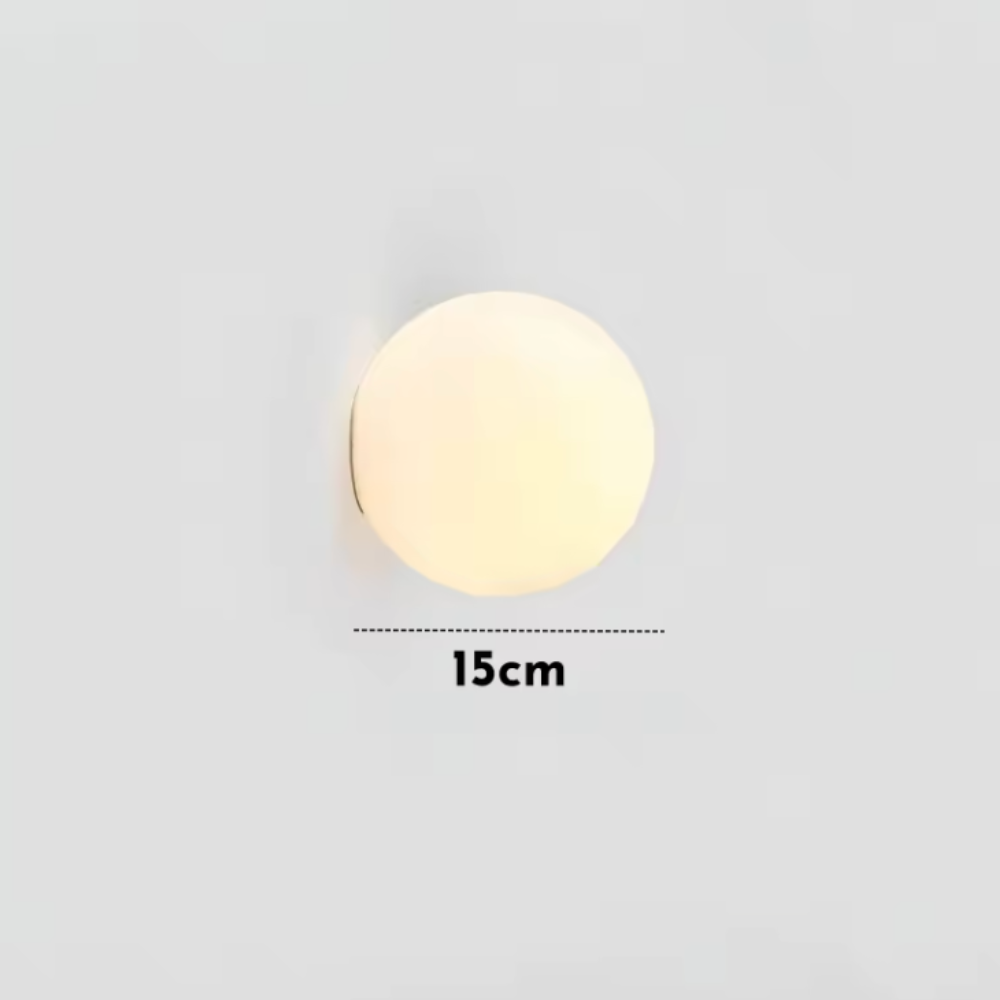Applique Murale Solstice - Applique en Verre Givré Moderne pour Intérieurs Minimalistes