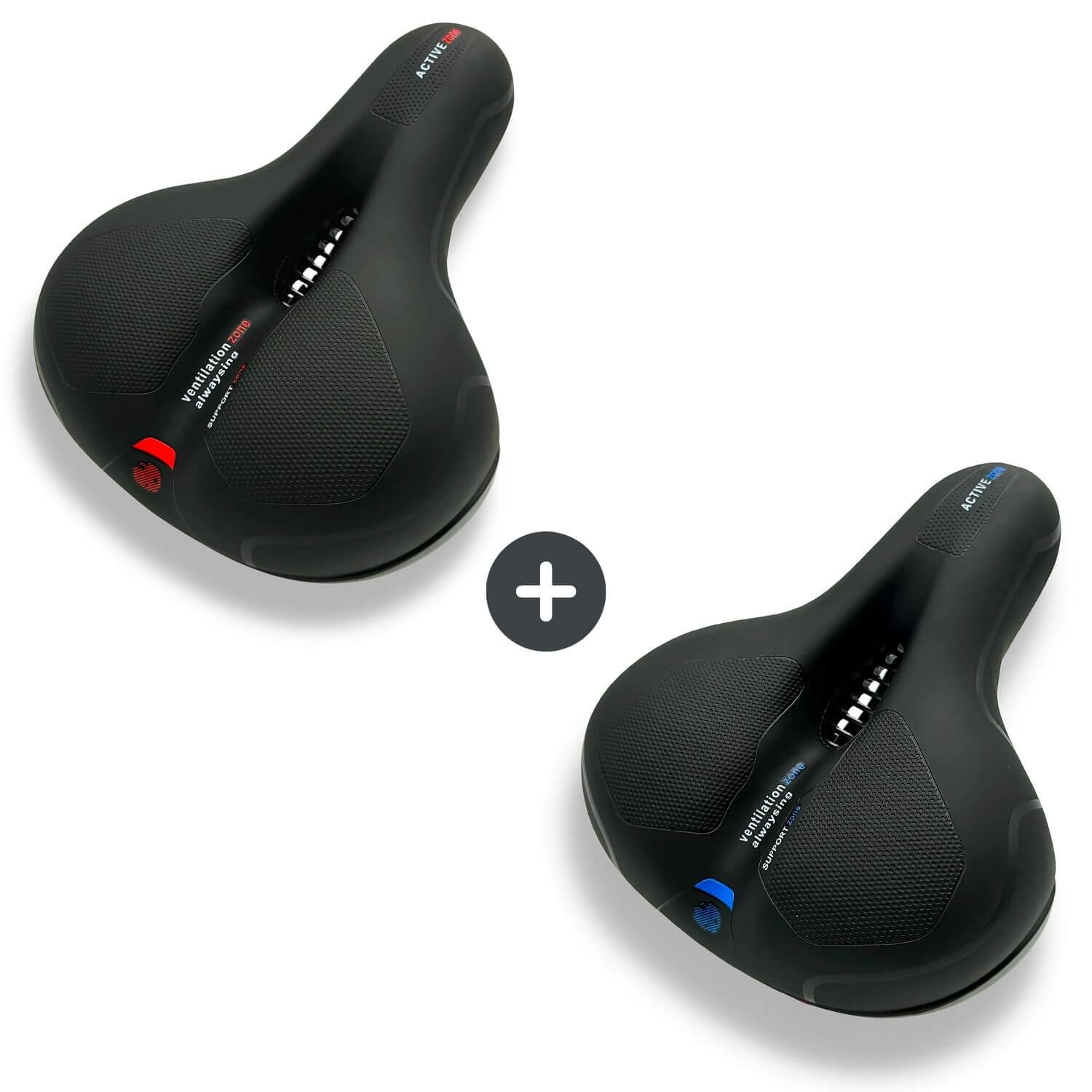 Sandsberg | Selle de vélo CloudComfort Pro | Mousse à mémoire soulageant la pression | Noir