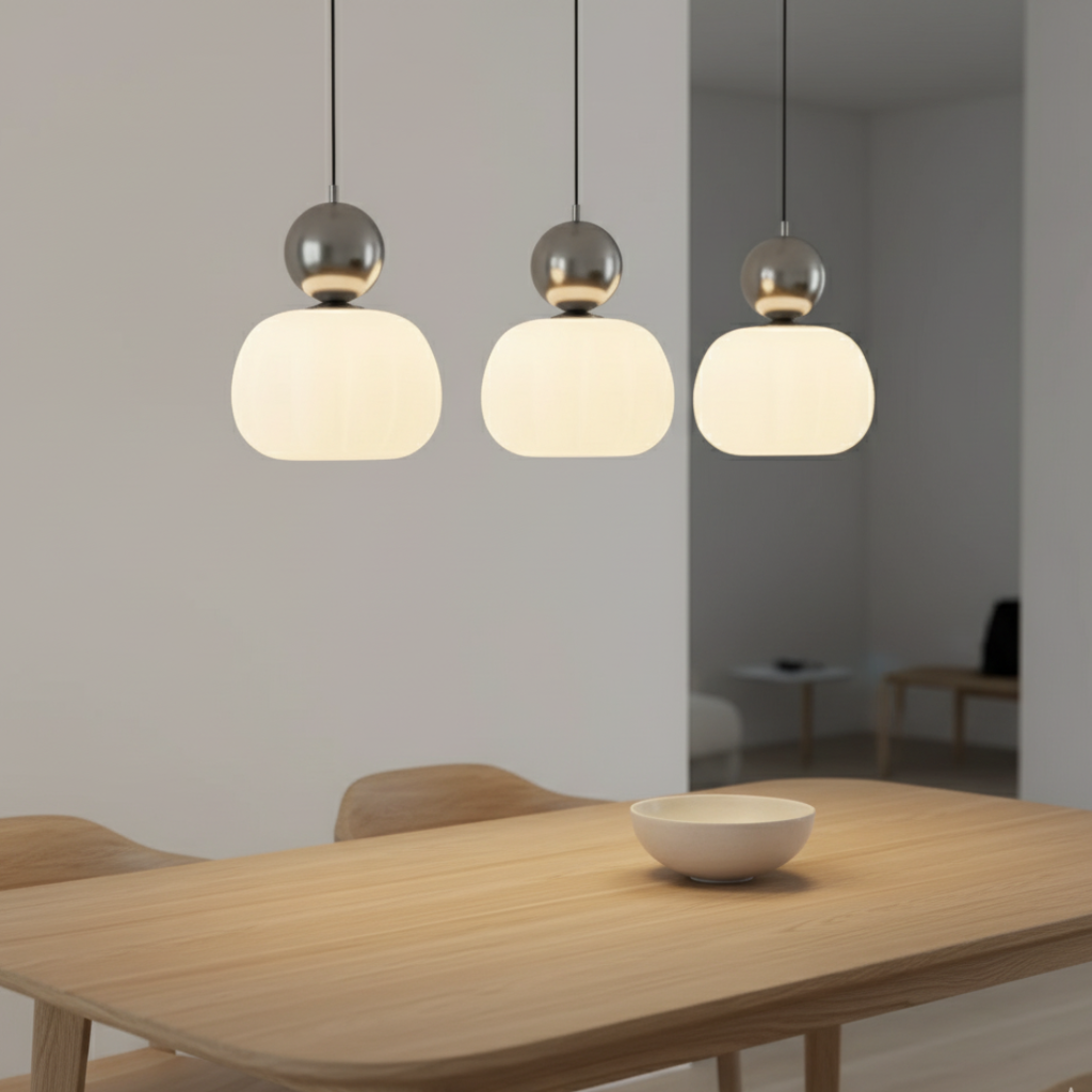 Collection Opaline | Éclairage Suspendu de Cuisine au Design Ludique pour Intérieurs Modernes