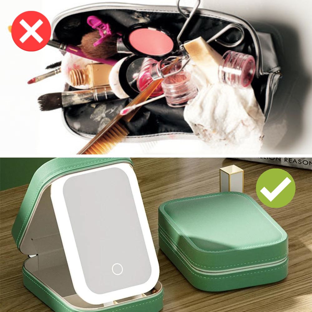 Organisateur de Maquillage Compact pour Voyager - Liora