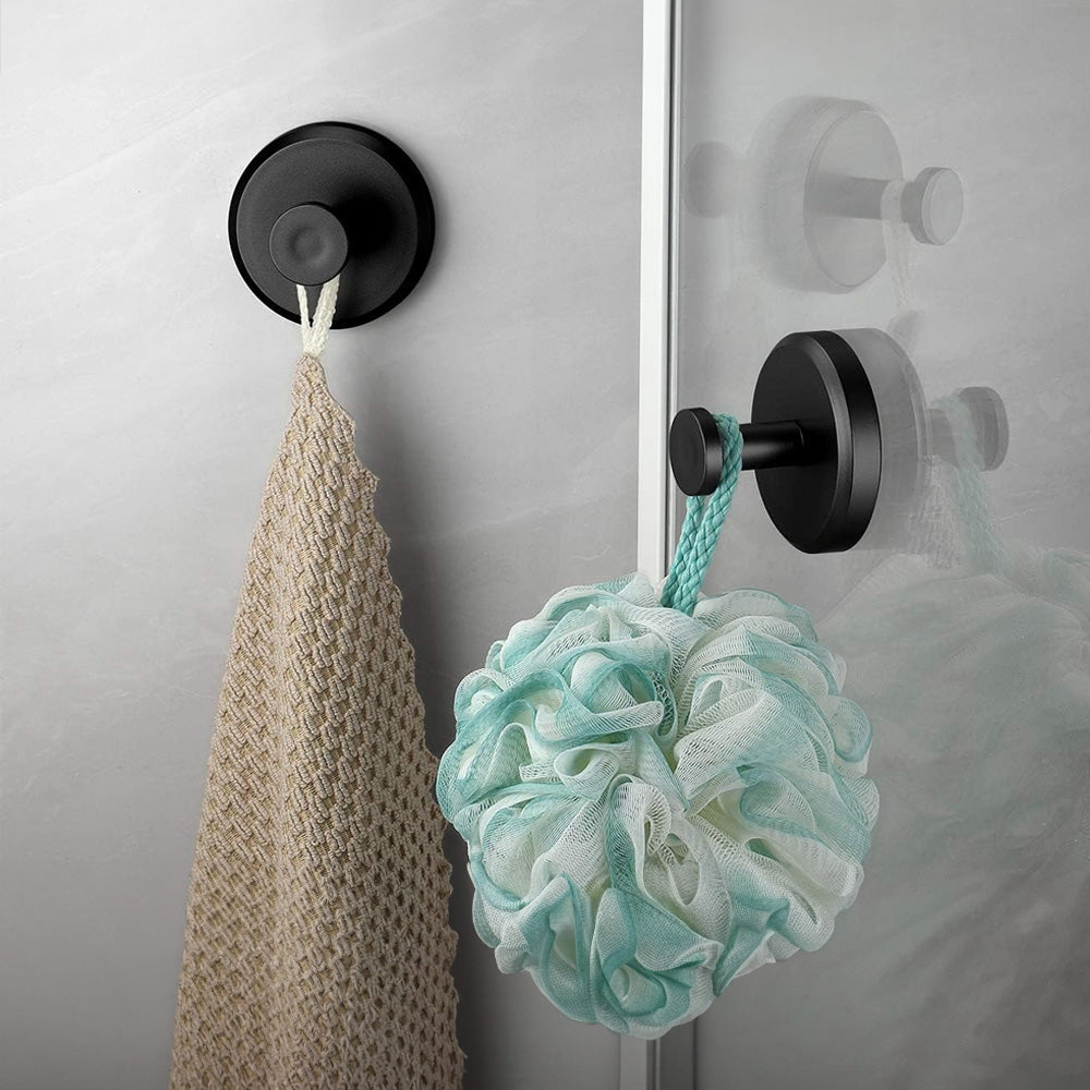 Crochets à ventouse – BathroomBuddy – Maintien sûr – Installation facile (2 pièces)