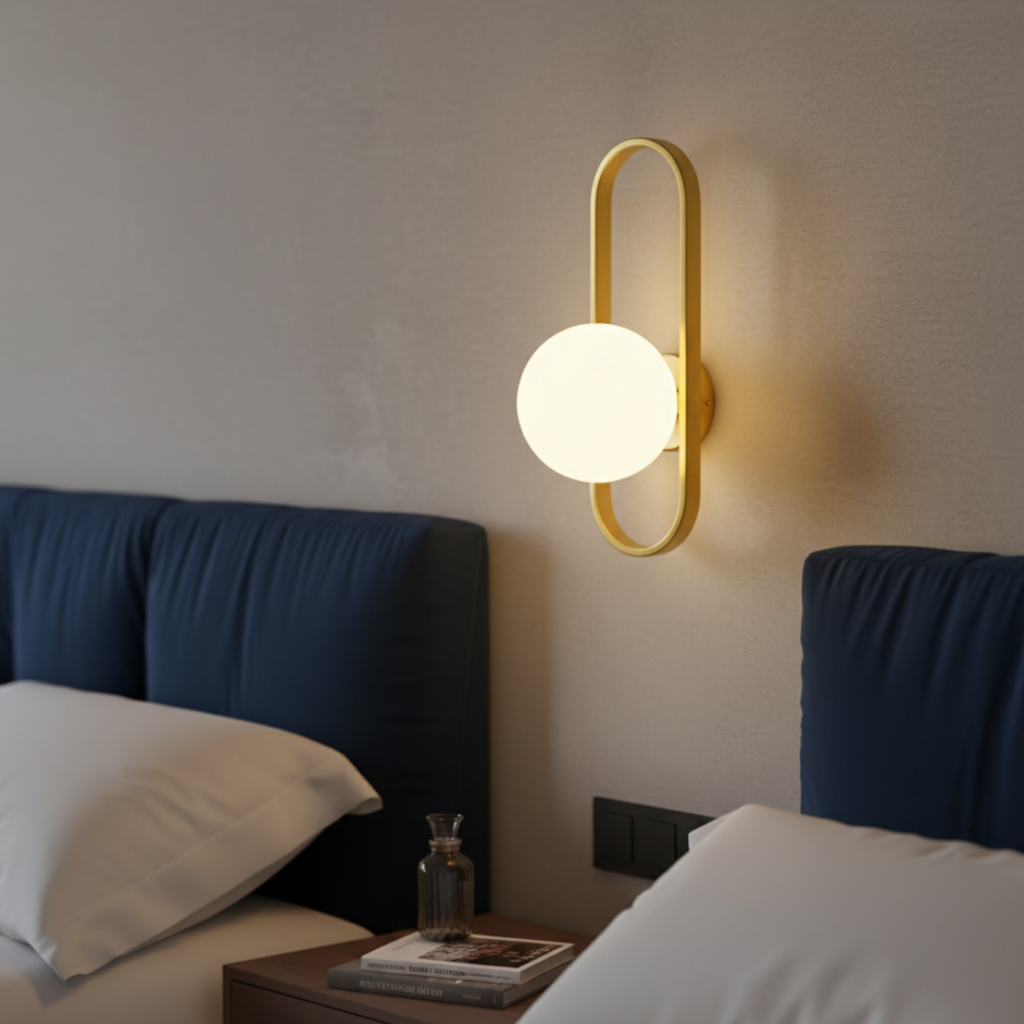 Applique Murale en Verre Élégante - Lumière Murale Moderne pour une Atmosphère Intérieure Conviviale