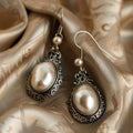 Belles boucles d'oreilles en argent au style unique