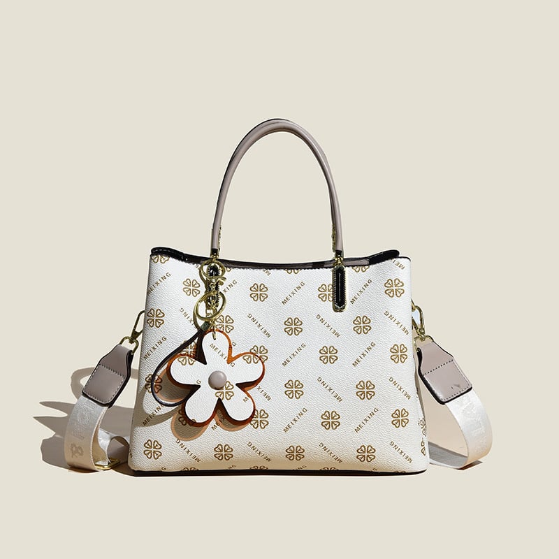 Sac à main vintage pour femmes | Imprimé floral | Cuir PU