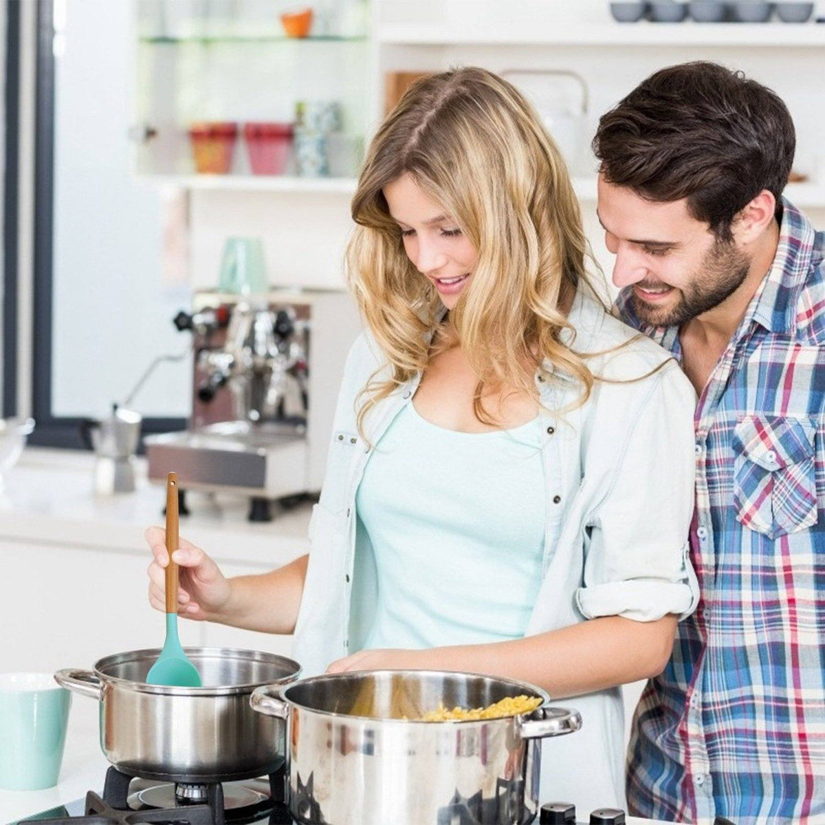 Ensemble d'ustensiles de cuisine en silicone de 11 pièces