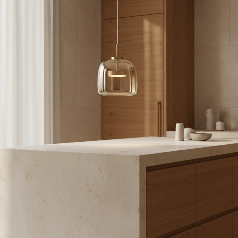 Lustre en Verre Nordic - Lumières Suspendues de Cuisine Ajustables